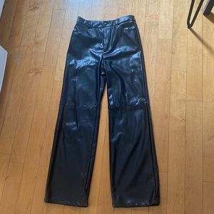 Faux leather pants shein size M